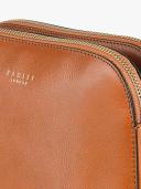Radley Dukes Place Medium Ziptop Leather Cross Body Bag Orange