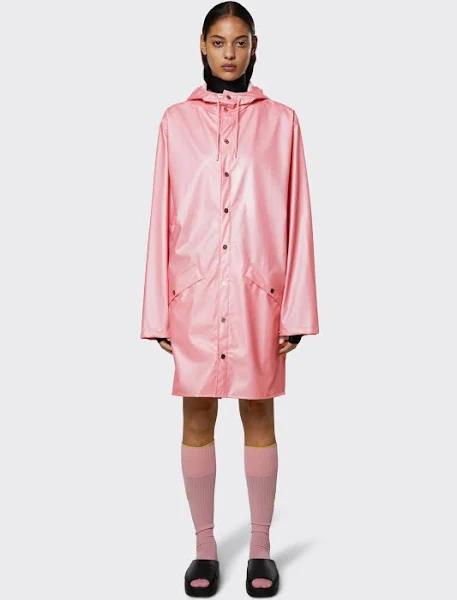 Rains 12020 Long Jacket Pink M Man