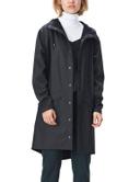 Rains Black Long Jacket