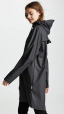 Rains Black Long Jacket