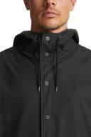 Rains Black Long Jacket