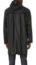 Rains Black Long Jacket