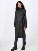 Rains Black Longer Jacket