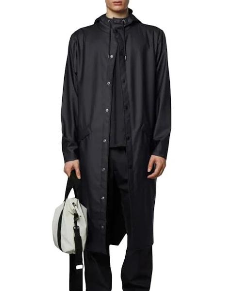 Rains Black Longer Jacket