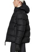 Rains Black Puffer Down Jacket