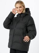 Rains Black Puffer Jacket