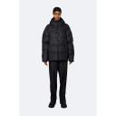 Rains Black Puffer Jacket