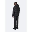 Rains Black Puffer Jacket