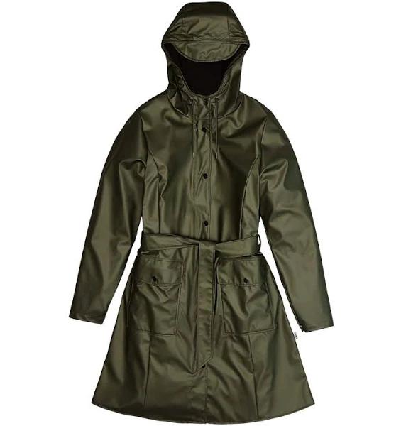 Rains Curve Jacket 18130 Evergreen