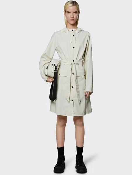 Rains Curve Jacket rain coat (Colour: Fossil, Measure: XL)