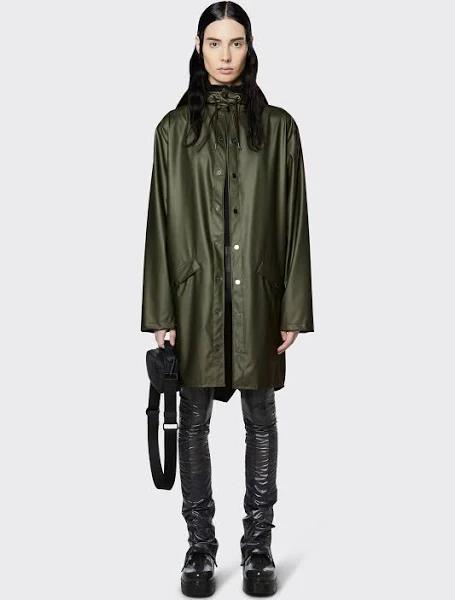 Rains Long Jacket - Evergreen - M - Men