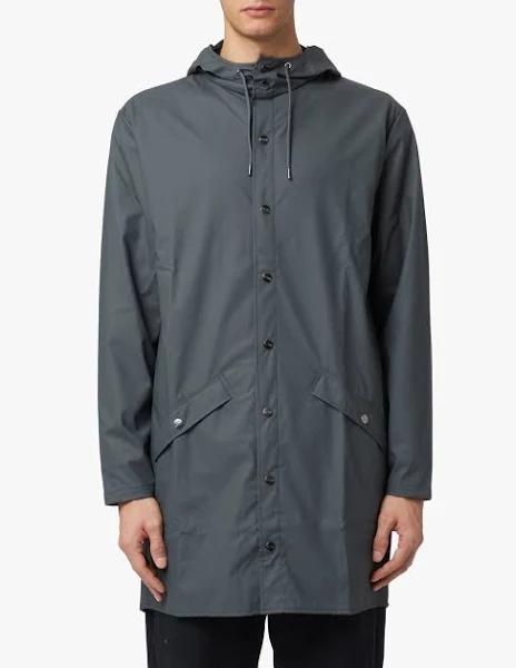 Rains Long Jacket - Slate - XS-S - Men