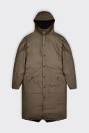 Rains Longer Jacket - Brown - XL