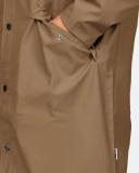 Rains Longer Jacket - Brown - XL