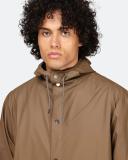 Rains Longer Jacket - Brown - XL