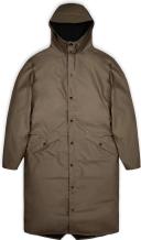 Rains Longer Jacket - Brown - XL