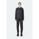 Rains Short Hooded Coat 1826 Black