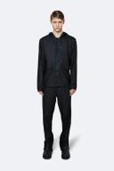 Rains Short Hooded Coat 1826 Black
