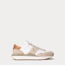 Ralph Lauren Train '89 in White Cream Mix with Pony Logo