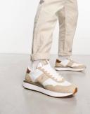 Ralph Lauren Train '89 in White Cream Mix with Pony Logo