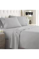 Ramesses Bamboo Embossed Thermal Sheet Set 2000TC Queen Grey
