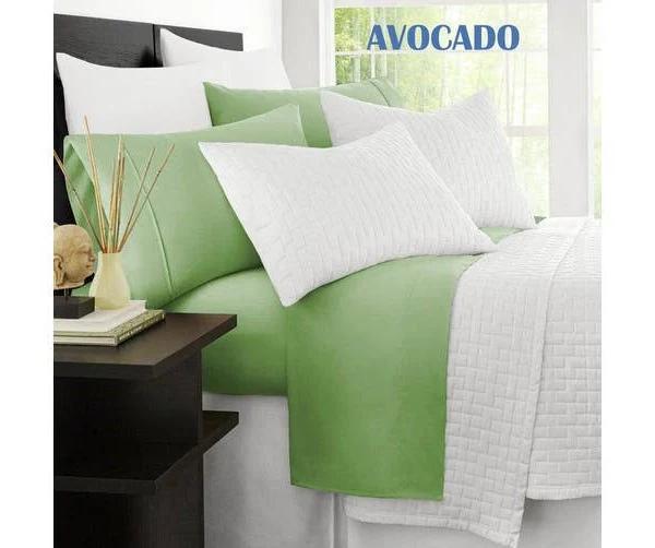 Ramesses Original 2000TC Antibacterial Bamboo Sheet Set (King, Avocado)