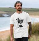 Rapanui Men's Dodo T-Shirt | Size: XL | White Certified Organic Cotton | Printed T-Shirt