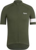 Rapha - Men's Core Lightweight Cycling Jersey - Deep Olive Green/White - Large