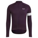 Rapha Men's Long Sleeve Core Jersey - Purple/White, Purple/White / Medium