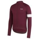 Rapha Men's Long Sleeve Core Jersey - Wine/White, Wine / White / Small