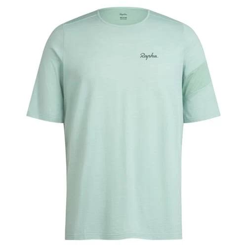 Rapha - Men's MTB Merino Short Sleeve T-Shirt - Pale Green/Black - Large