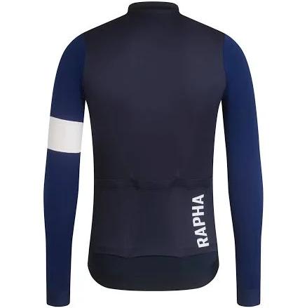 Rapha Men's Pro Team Long Sleeve Training Jersey - Dark Navy/Navy Large