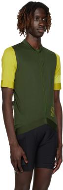 Rapha - Men's Pro Team Training Cycling Jersey - Deep Olive Green/Gecko Yellow - Medium