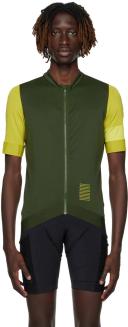 Rapha - Men's Pro Team Training Cycling Jersey - Deep Olive Green/Gecko Yellow - Medium