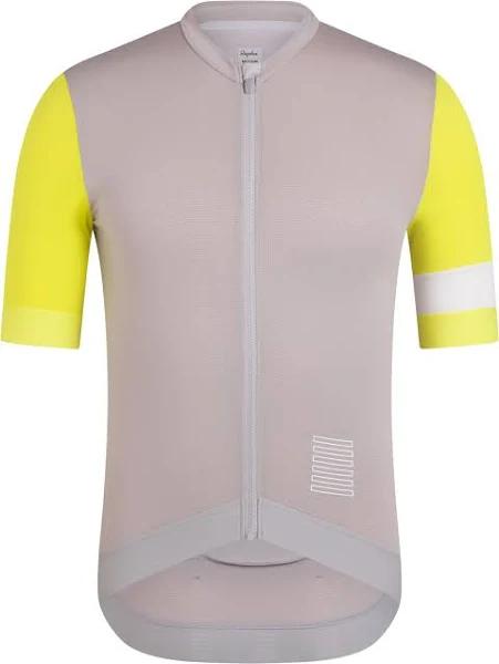 Rapha - Men's Pro Team Training Cycling Jersey - Silver/Chartreuse - Medium