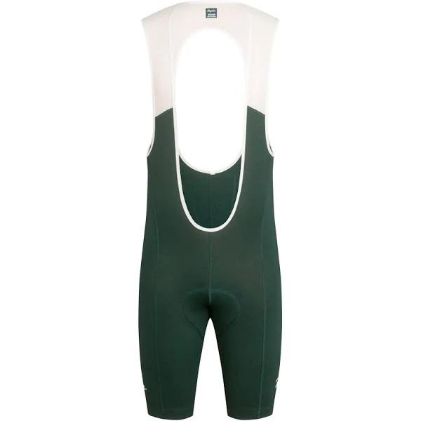 Rapha Mens Classic Bib Shorts II, Dark Green/Cream, Dark Green/Cream / X-Large