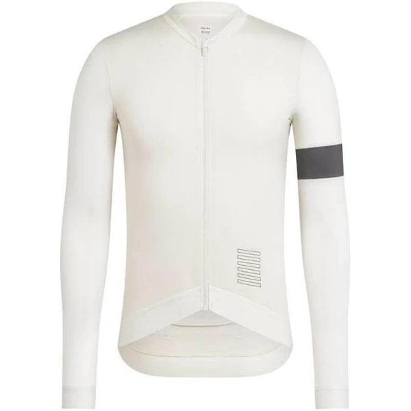 Rapha Mens Pro Team Long Sleeve Training Jersey - Off White, Off-White / Small