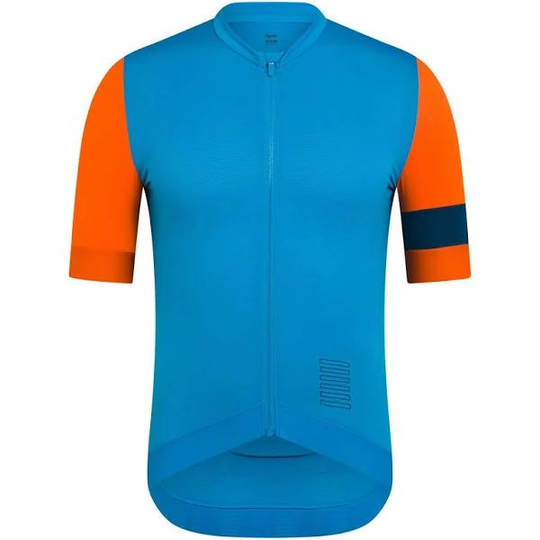 Rapha Mens Pro Team Training Jersey, Blue/Teal, Blue / Teal / Small