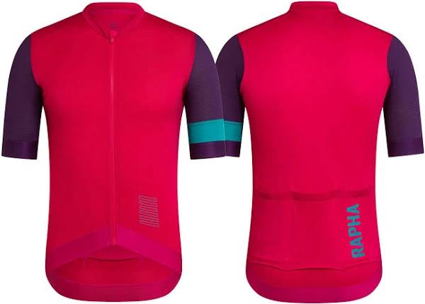 Rapha Mens Pro Team Training Jersey, Pink/Purple/Teal / Small