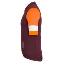 Rapha Mens Pro Team Training Jersey, Wine/Bright Orange, Wine / Bright Orange / X-Large