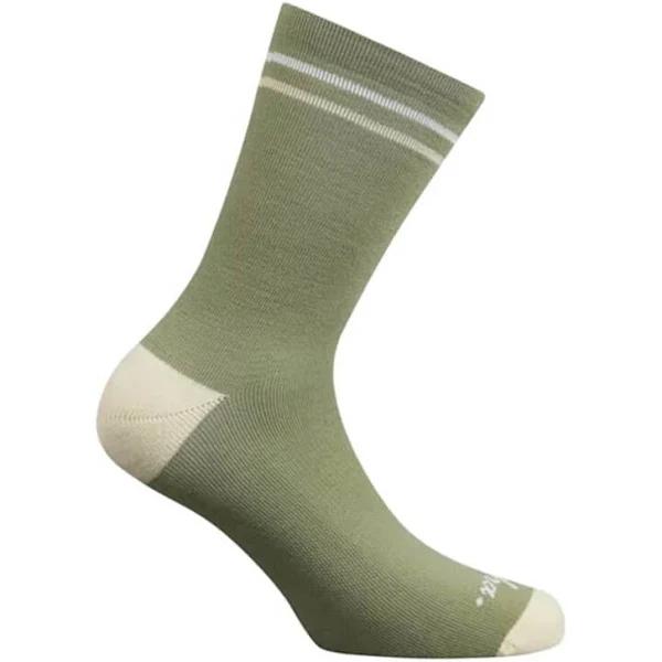 Rapha Merino Cycling Socks - Regular - Olive Green/Sand - Medium