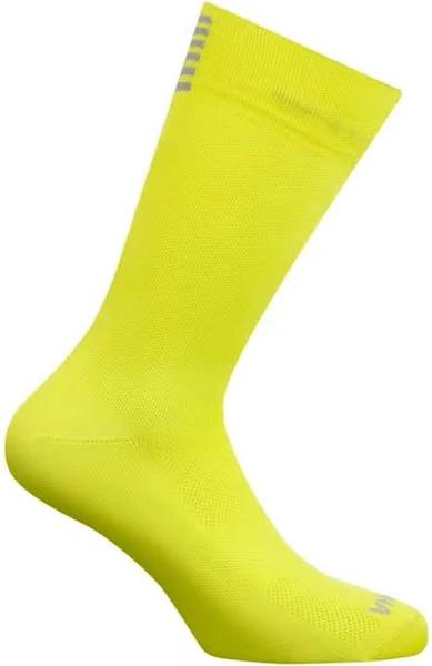 Rapha Pro Team Cycling Socks - Extra Long - Chartreuse/Silver - Large - Male