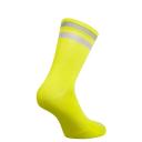 Rapha Reflective Brevet Cycling Socks - Regular - Chartreuse/Deep Olive Green - Large