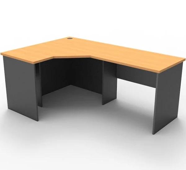 Rapid Worker Corner Desk 1500x1800 Beech
