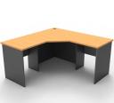 Rapid Worker Corner Workstation 1800 x 1800 x 750 Cherry & Ironstone