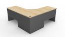 Rapid Worker Corner Workstation 2100 x 1500mm / Cherry