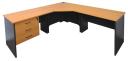 Rapid Worker Corner Workstation 2100 x 1800mm / Oak