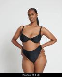 RAQ | High Leg Brief - Black, 18High Leg Bikini Bottom Brief - Black, 18