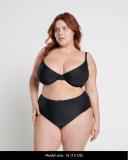 RAQ | High Waist Full Brief - Black, 14High Waist Full Bikini Bottom Brief - Black, 14