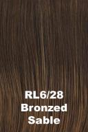 Raquel Welch Spotlight Lace Front Wig, RL6 28 Bronzed Sable